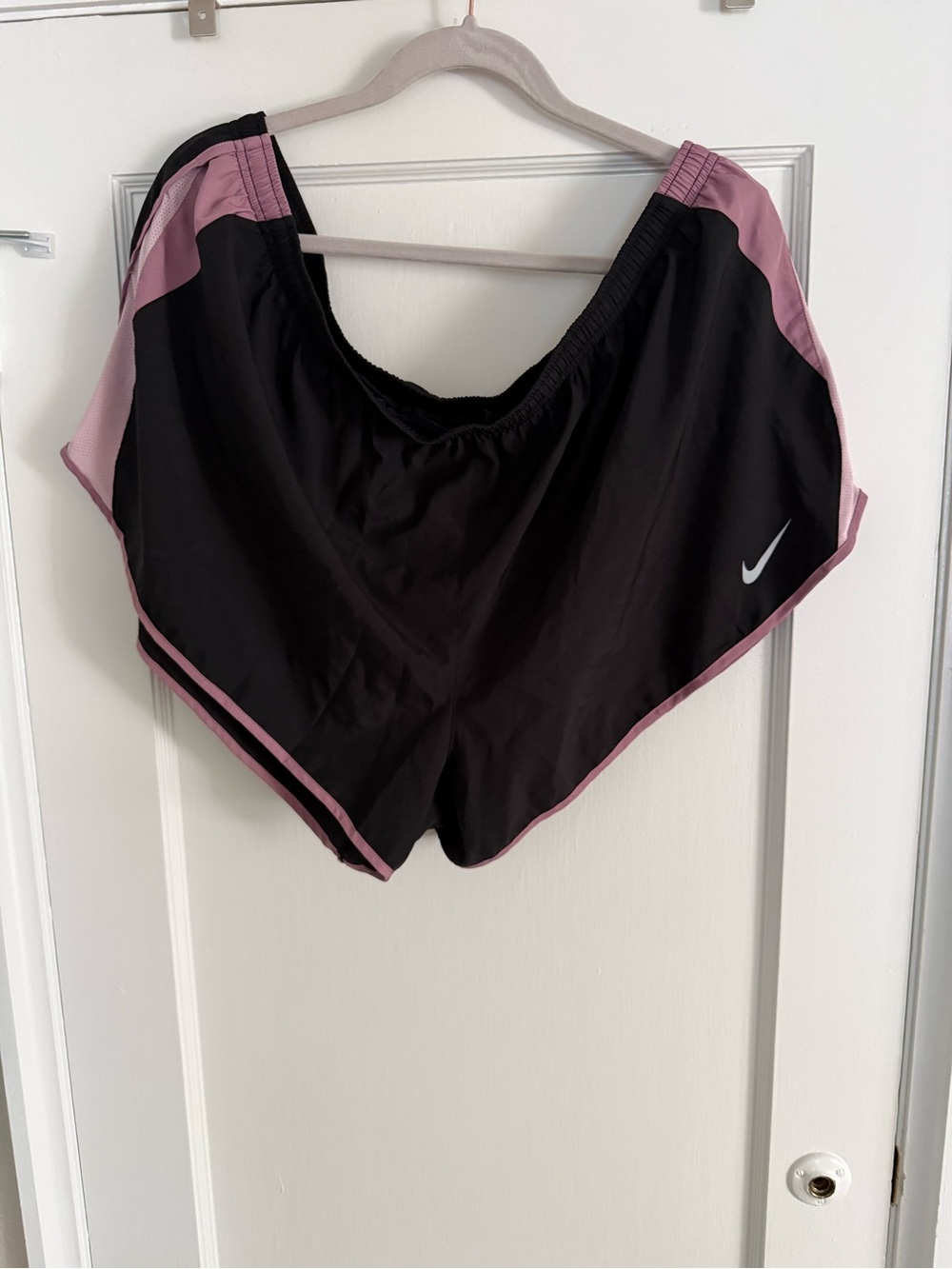 Nike Women’s Black & Dusty Rose Athletic Running Shorts